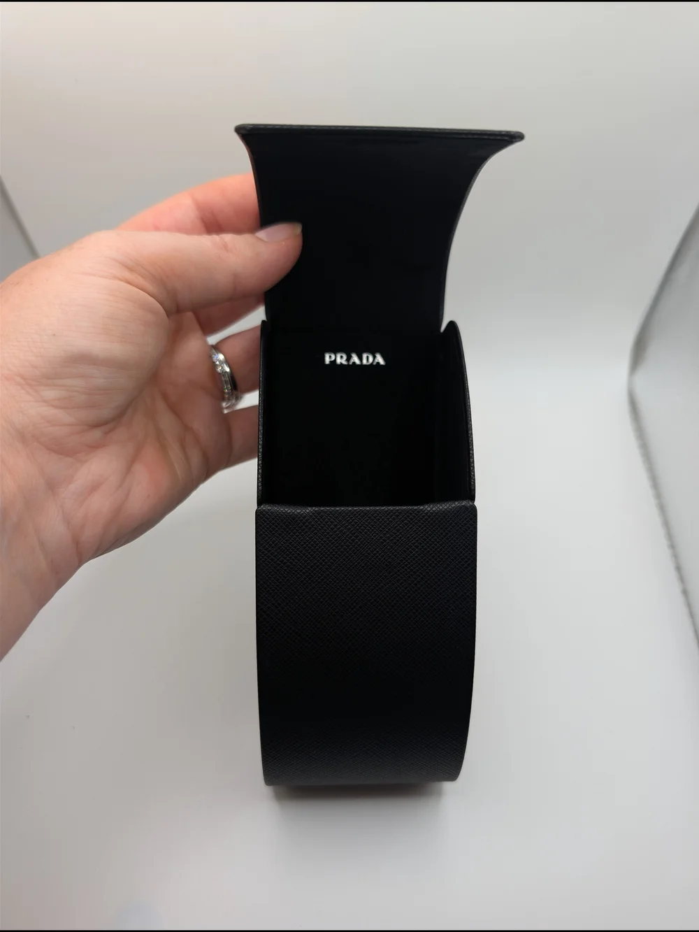 PRADA SPR B05 Black & White Geometric Sunglasses NWB